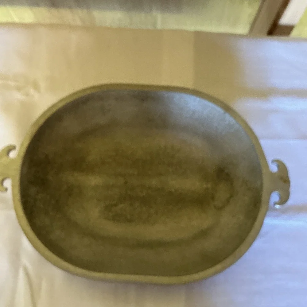 Guardian Service 3-Star Heavy Cast Aluminum Oval‎ Fish Steak Sizzler Tray 15